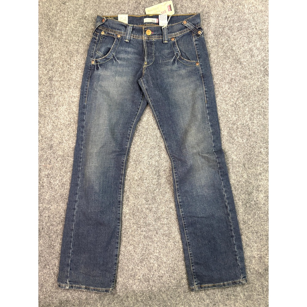 Levi's 518 Bootcut Jeans 7 Long NWT 2006 Y2K Hip Slung Low Rise